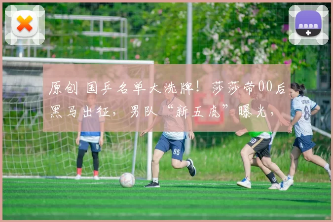 原创 国乒名单大洗牌！莎莎带00后黑马出征，男队“新五虎”曝光，格局炸了！